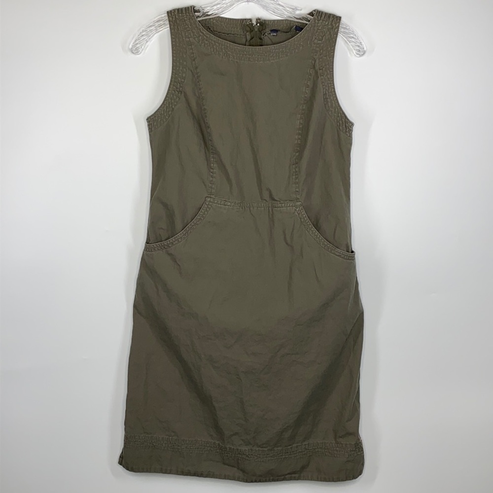 American Eagle Green Sleeveless Cotton Dress